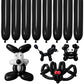 Lxzfcrg 260 Balloons, Thickening Long Balloons For Tying Balloon Arch, Twisting Latex Animals Magic Modeling Skinny Birthday Bal