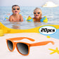 Tuparka 20 Pack Kids Sunglasses Bulk For Summer Pool Party Favors Birthday Parties Goody Bag Fillers, Orange