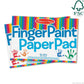 Melissa & Doug Finger Paint Paper Pad - 50 Sheets, 12x18 inches, Multi-color, FSC Certified, Model 93345