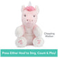 Gund Baby Alora The Unicorn Animated Plush, Singing Stuffed Animal Sensory Toy, Sings Abc Song And 123 Counting Song, Pink, 11