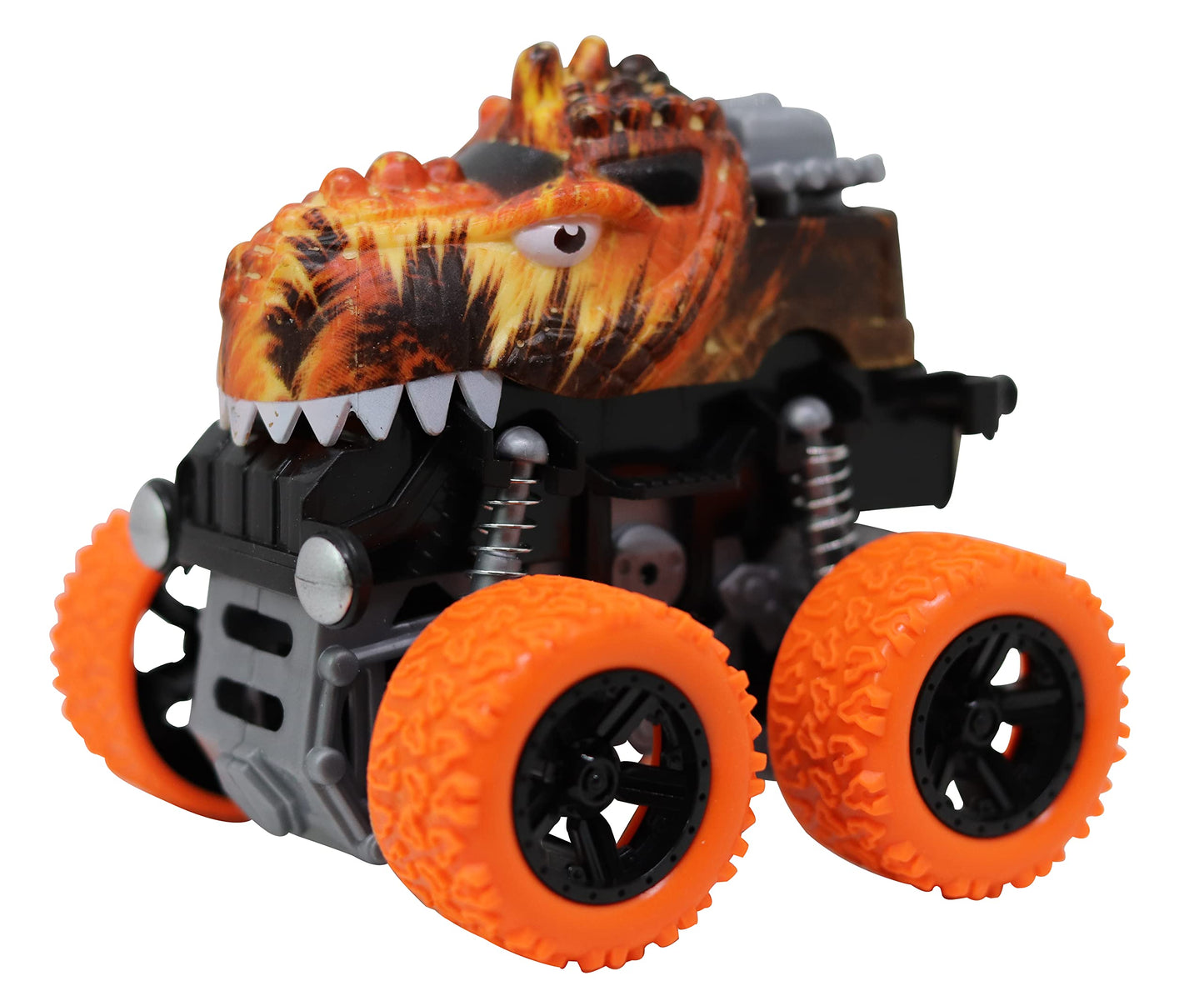 Aeromax Dino-Faur Mini Friction Powered Push N Go Truck Trex And Triceratops 2 Pack (Pbdb-C)