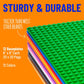 Strictly Briks Stackable Baseplates 12 Pack Compatible with Lego - 2 Rainbow Colors Stackable Brick Building Baseplate 20x20 Stu