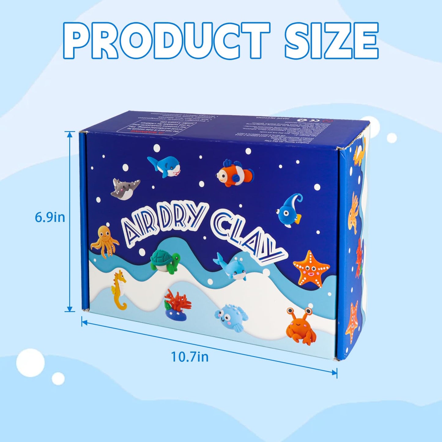 Air Dry Clay Kit for Kids,DIY Air Dry Clays Kit with Sculpting Tools and Tutorials,Creative Molding Clay Gift Kits with Tools,Ul