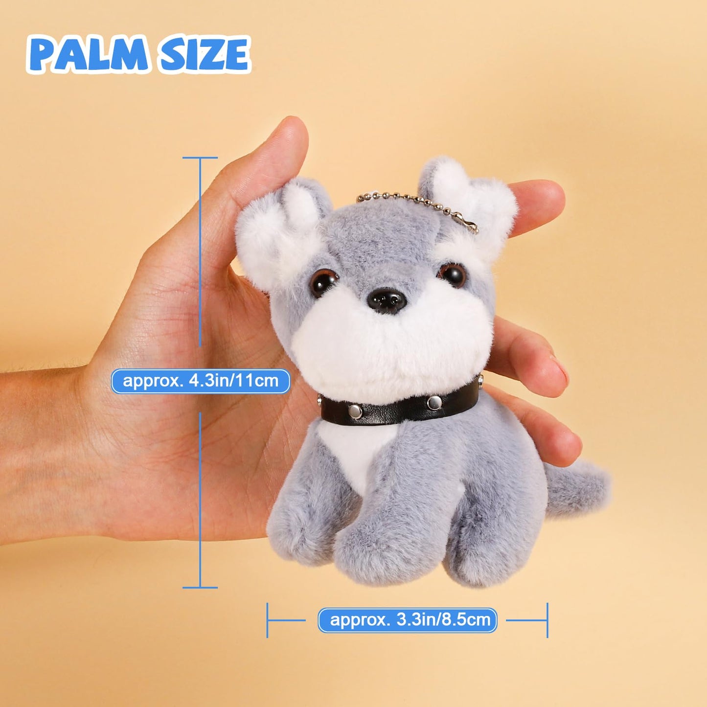 Niceup 20Pcs 4.5In Kids Mini Stuffed Dogs Puppies Bulk Adopt Puppy Pet Pawty Party Favors Small Plush Animals Cute Little Paw Pu