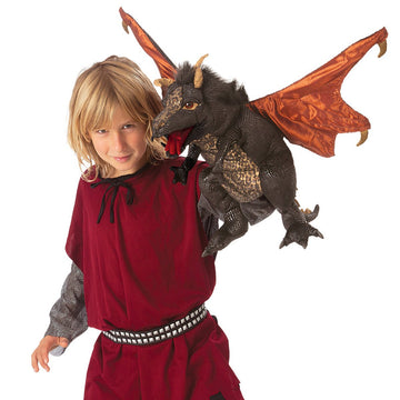 Folkmanis 3069 Black Dragon Hand Puppet