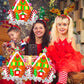 Hadckja Candy House Balloons Christmas Balloons Candy House Foil Balloons For Christmas-Themed Party Birthday Party Supplies Dec