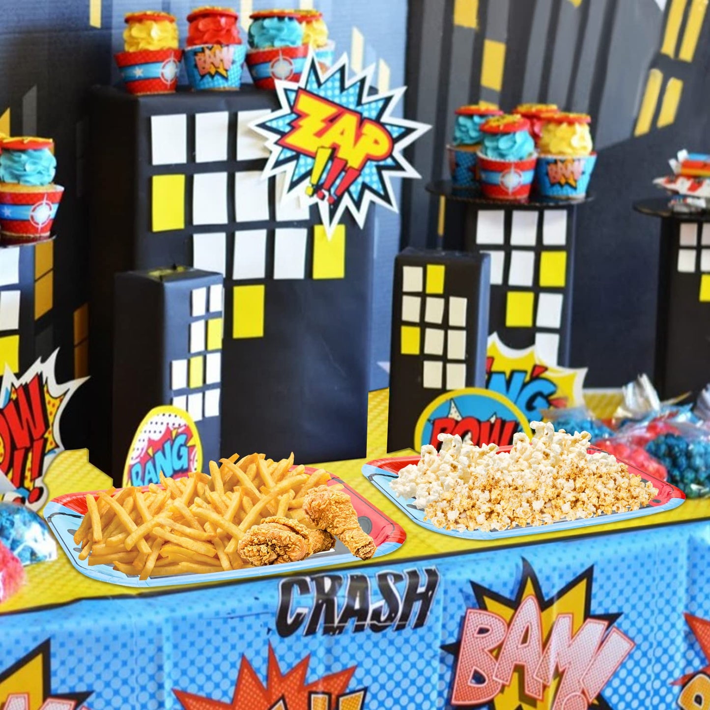 Hegbolke 40Pcs 11 Inches Game Controller Birthday Party Plates - Video Game Birthday Party Decorations for Boys Gamer Gaming Par