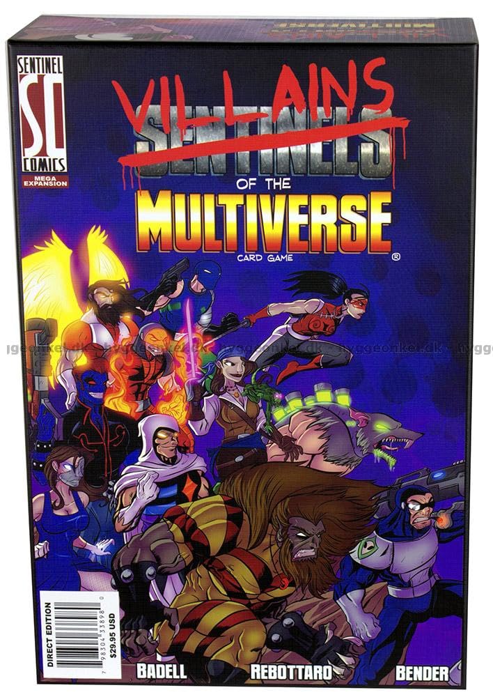 Greater Than Games: Sentinels Of The Multiverse: Villains Of The Multiverse, Strategy Board Game, 2 To 5 Players, 30 To 60 Minute Play Time, For Ages 13 And Up