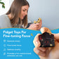 Pilpoc Thefube Infinity Cube Fidget Desk Toy - Aluminum Infinite Magic Cube With Case, Sturdy, Heavy, Relieve Stress And Anxiety, For Add, Adhd, Ocd (Silver)