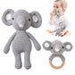 Samonyed Crochet Baby Toys Stuffed Animals For Babies Elephant Crochet Baby Toy Infant Soothe Toys For Sensory And Early Grips D