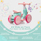 JoyRydz 6V Electric Baby Balance Bike with Bubble Machine, 4-in-1 Ride-on Toy for Kids, Green & Red, Music & LED Lights, Small Size