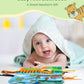 melican Baby Books 0-6 Months, Infant Tummy Time Toy, High Contrast Sensory Baby Toys 6 to 12 Months, Touch & Feel Book for Newb