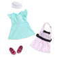 Lori Mini Doll & Ice Cream Cart - Brown, Small, Plastic, Model LO31184Z - Includes Ice Cream Scoops & Accessories for 6-inch Dolls