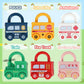 Kizmyee Montessori Lock And Key Car Toys, Sensory Matching & Sorting Early Learning Toy With Number For Preschool Children, Boys And Girls 18+ Months Old
