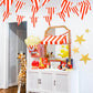 Piokio 100Ft Red And White Striped Pennant Banner, Carnival Circus Theme Party Decorations Supplies, String Triangle Bunting Flags For Birthday Party, Festival Celebration, Events Classroom Decor