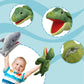 Justqunseen Hand Puppet - Realistic 13'' Sea Turtle Puppet For Kids, Plush Stuffed Animal With Moveable Mouth, Role Play Teachin