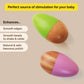 Shumee Wooden Easter Egg Shakers for Babies | Baby Easter Basket Stuffers Gift | 100% Child Safe & Non-Toxic | Montessori Musica