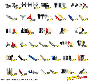 Technic Parts Compatible With Lego Bricks Pin Liftarm Beam Axle Panel Car Building Blocks Moc 370Pcs