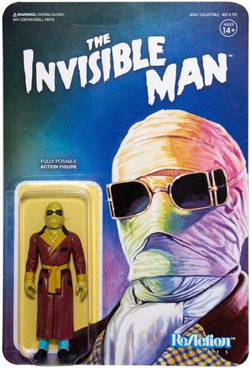 Universal Monsters: Invisible Man Reaction Figure, Multicolor