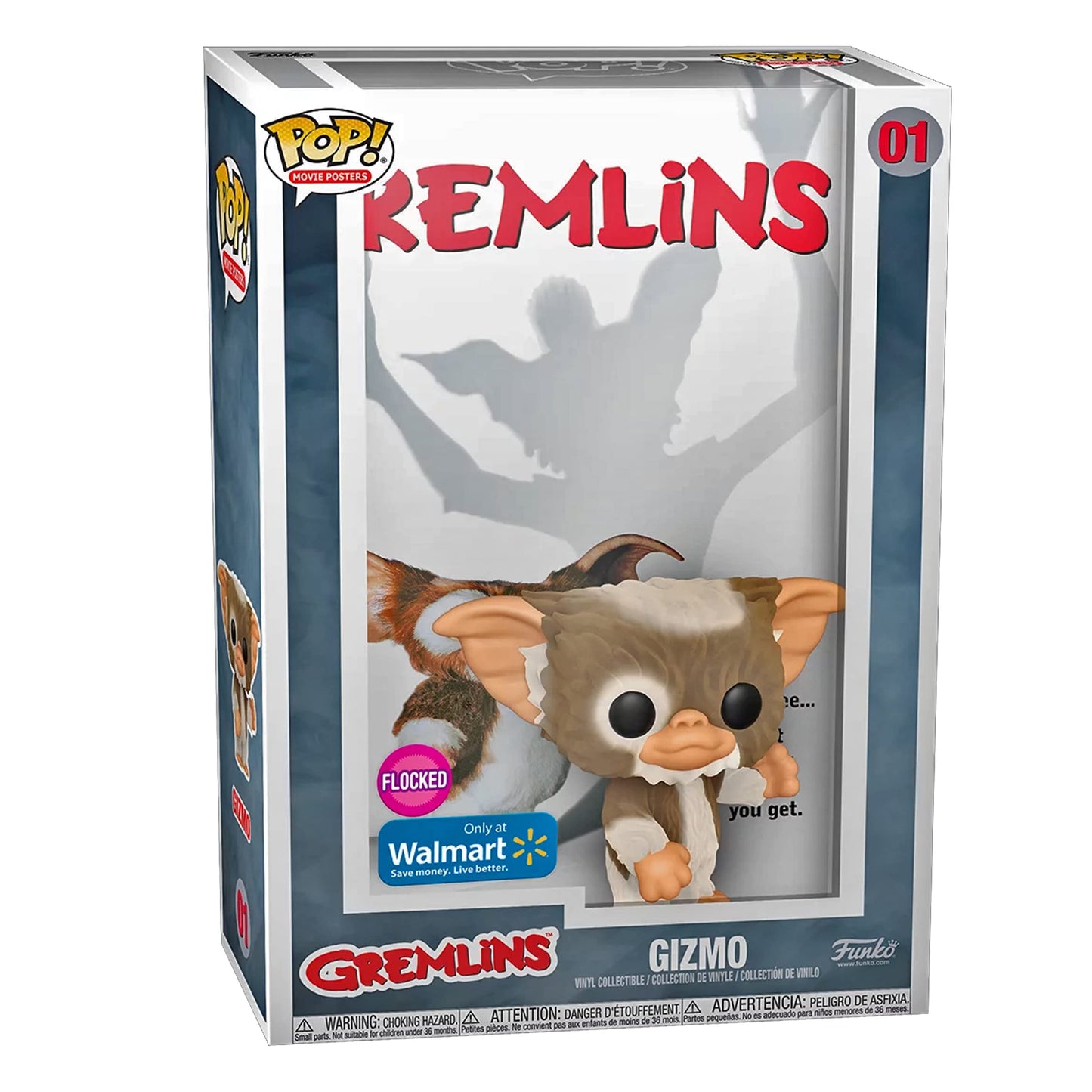 Funko Gremlins Vhs Cover Limited Edition Exclusive With Flocked Gizmo Pop! Figure In Display Case