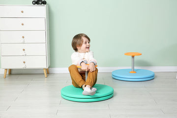 Spinner-X Seated Spinner Sensory Toy, Sit Spinner Toy Bigger Size And Durable Material For Kids- Ages 3 And Up (Green) By Barney