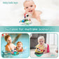 Nunube Toy Baby Bath Toys, Automatic Spray Water Toddler Bath Toys, Induction Sprinkler Bathtub Toys, Rechargeable Flashing Ligh