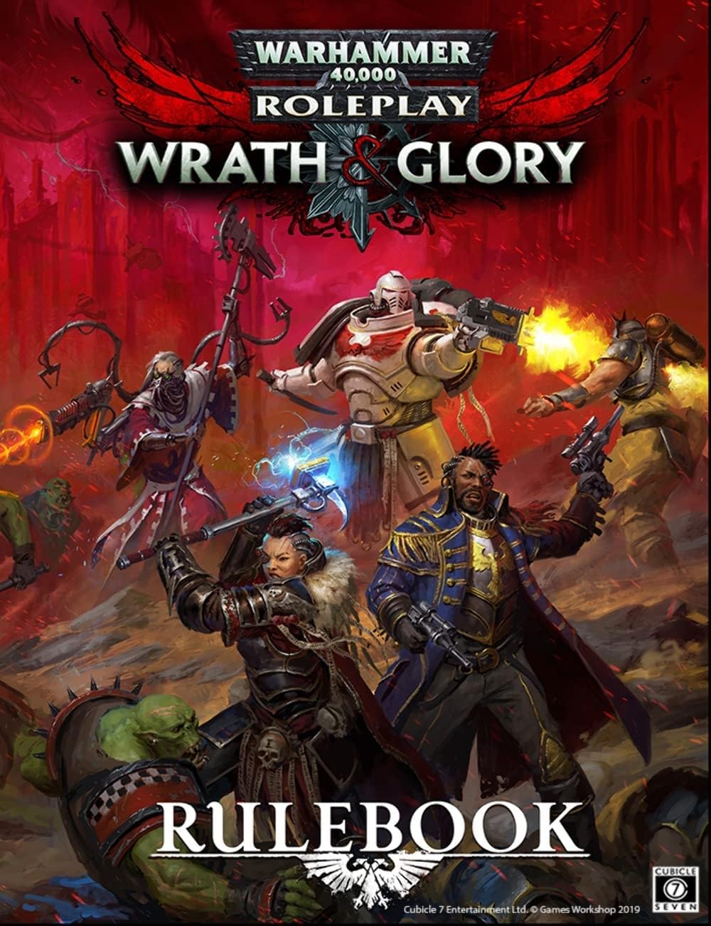 CUBICLE 7 Warhammer 40000 | Wrath & Glory Core Rulebook | Roleplaying Game | 2+ Players | Ages 14+ | 60 to 90 Minutes Playing Ti