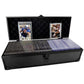 Wutonmu Toploaders Storage Box Hold 230+ 35Pt 3X4 Standard Toploaders, Hard Aluminum Alloy Top Loader Storage Case, Trading Card