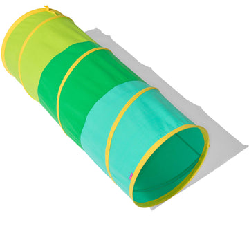 Lovevery | The Organic Cotton Play Tunnel | Pop-Up & Collapsible Play Tunnel With Organic Cotton Carrying Case, Toddler Gift For Indoor And Outdoor Game, Multicolor, Ages 12+ Months