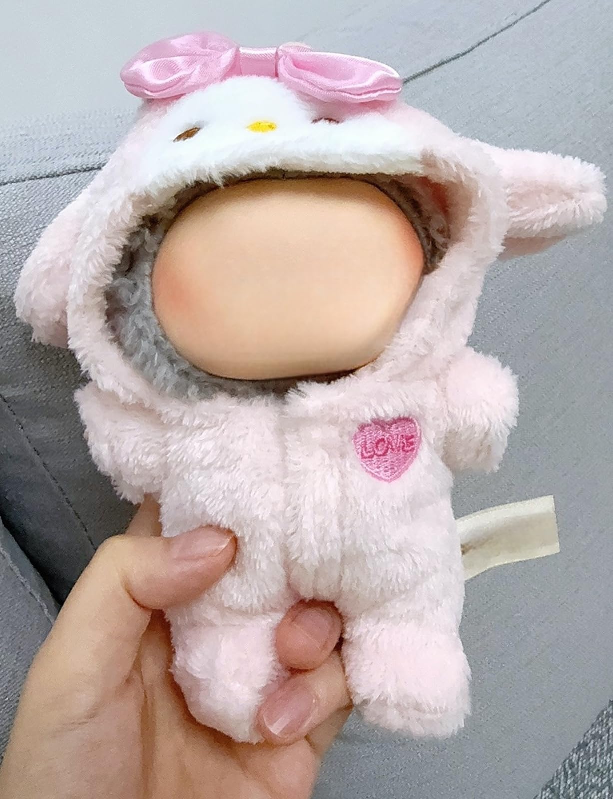 Doll Outfit Clothes Set for 17cm Dolls  enhanced Fashion Hat Overalls Sweater Bag Dress Jumpsuit for Dolls Accessories (NO Doll) (Pink Jumpsuit)