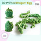 3D Printed Dragon,Dragon Eggs with Dragon Inside,Surprise Dragon Egg Toy,12'' Full Articulated Crystal 3D Dragon