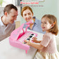 Love&Mini Pink Piano Toys for 1+Years Old Girls First Birthday Gifts Toddler Piano Music Toy Instruments with 24 Keys and Microp