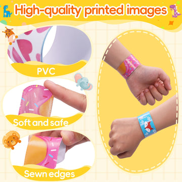 JoyRapt 100PCS Slap Bracelets for Kids 8-12 Party Favors, Christmas Gifts for Kids Slap Bracelets Bulk Classroom Prizes, Snap Br