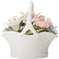Cosmos 80089 Fine Porcelain Flower Basket Musical Figurine, 4-7/8-Inch , White