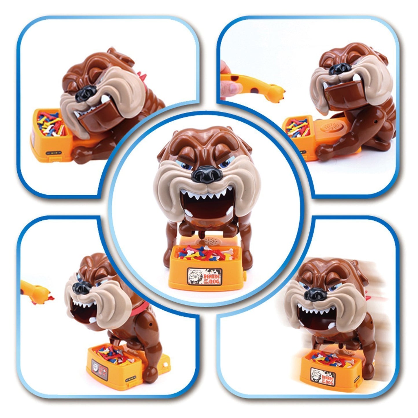 Beyoung Funny Parent Child Games Beware Of The Dog Don'T Wake The Dog Toys, Dog Board Games, Funny Electronic Pet Dog Toys, Bad Dog Gnaw Bones(Abs)