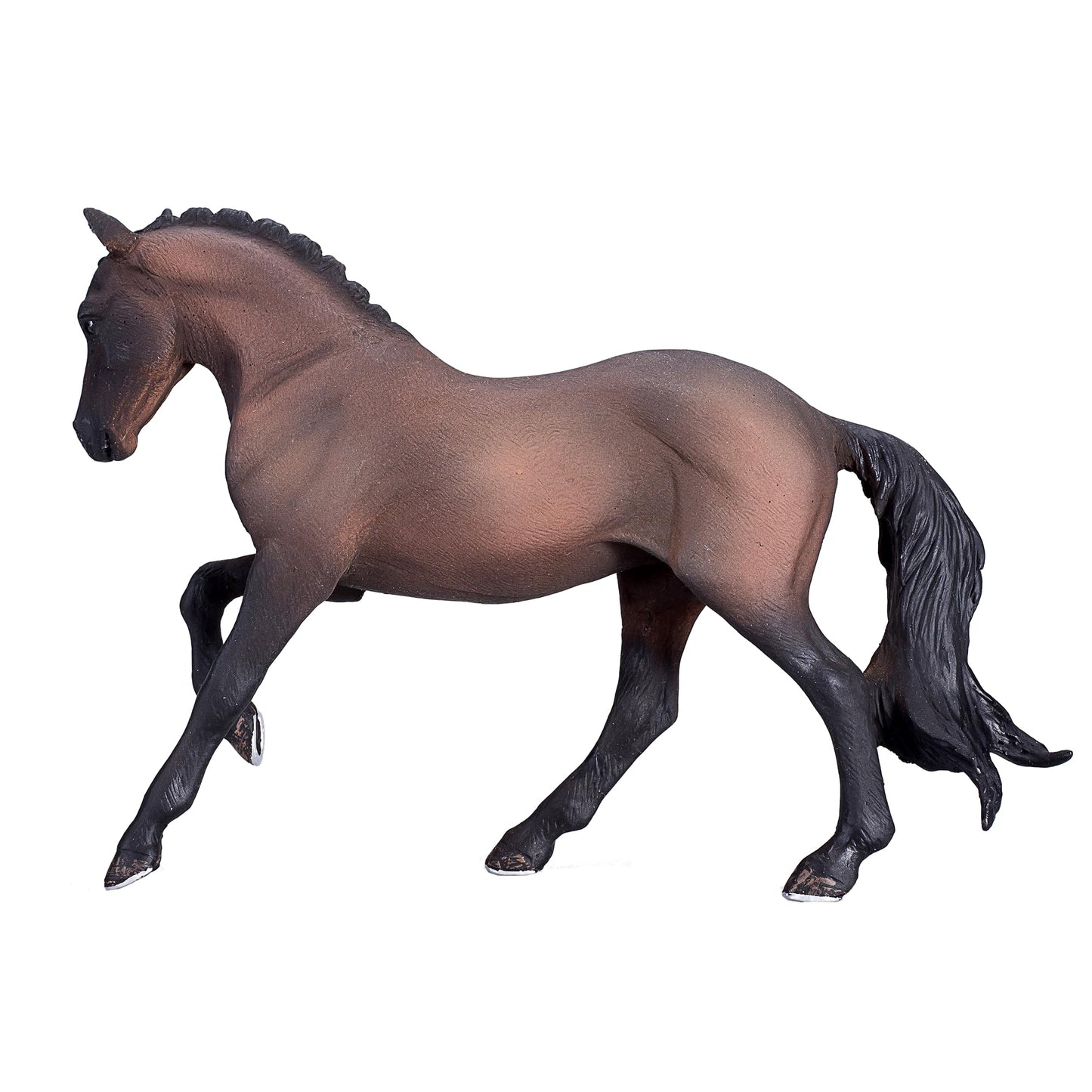 MOJO Hanoverian Bay Horse Toy Figure - Brown Resin Model 381018, Unique Size