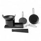 LALLA Pure Ironn Miniature Kitchen Set Real Cooking Miniature Kitchen Set Pretend Play Iron Set Real Cooking Set for Kids Real C