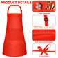 Bouiexye 5 Pack Kids Apron Adjustable Children Apron with 2 Pockets Children Chef Painting Aprons for Cooking Baking Painting Cr