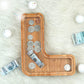 Piggy Bank For Kids Boys Girls, Large Personalized Wooden Letter Piggy Bank With Cut-Out Design, Alphabet Letter Coin Banks, Money Savings Box, Wooden Bank For Kids Creative Gift For Real-Money(L)