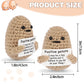 Jelutar Mini Funny Positive Potato, 3 Inch Knitted Doll With Positive Card For Cheer Up Gifts And Party Decorations, Cute Positive Potato Crochet Doll For Birthday Gifts (Positive Potato)