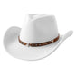 Jastore Kids Wide Brim Western Cowboy Cowgirl Hat Boys Girls Felt Jazz Fedora Hats Dress Up Costume (Us, Age, 6 Years, 12 Years,