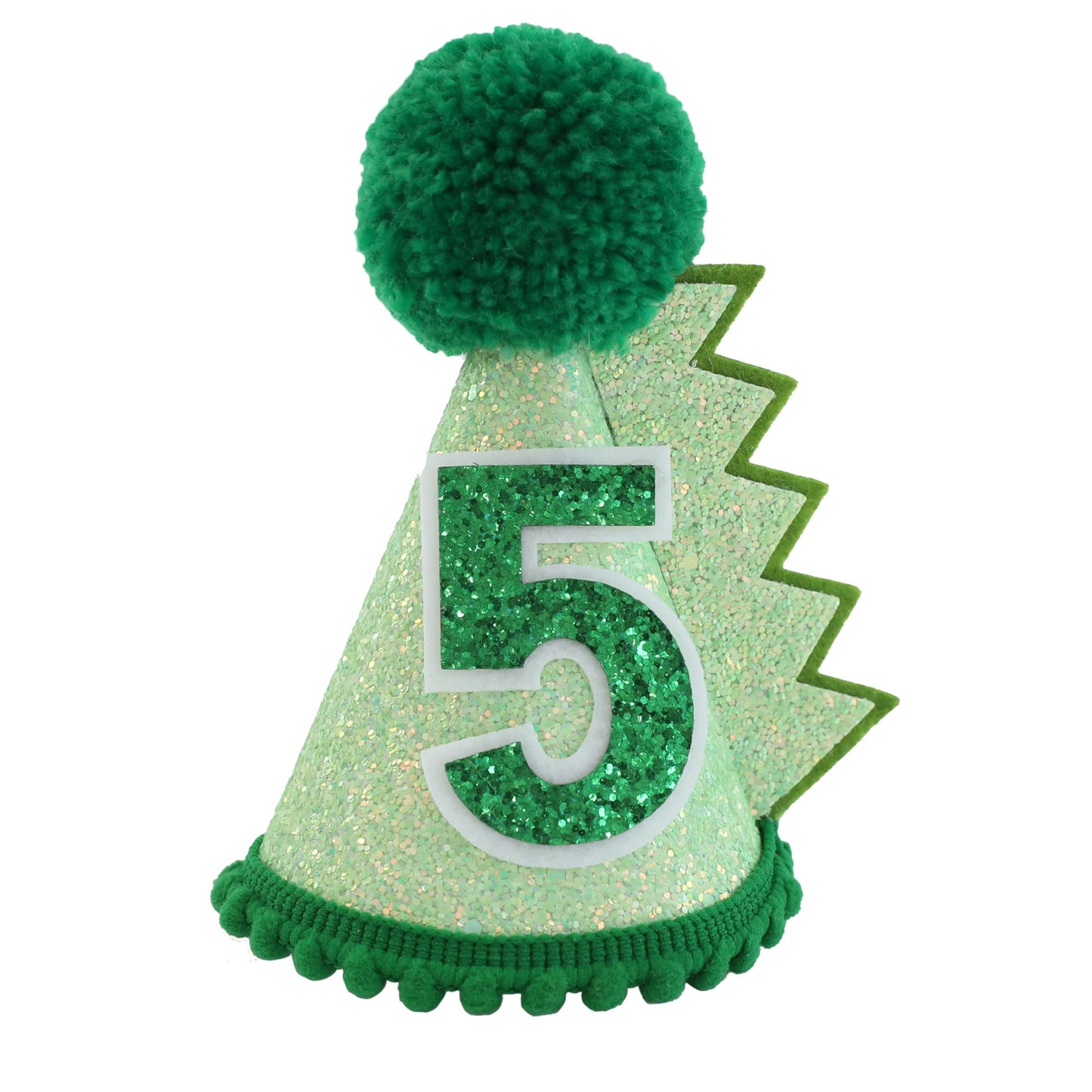 HODIHIWI Dinosaur 5th Birthday Hat Green Dino Theme First Party Decoartion Favors For Boy