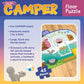 Peaceable Kingdom Shiny Camper Floor Puzzle – Giant Camping Puzzle For Kids Ages 3 & Up – Fun Camper Shape – Great For Classrooms