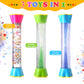 Cucue Sensory Fidget Tubes Set - Calming Toys For Kids - With Glitter Bottle, Gravity Spinner, Bubble Drop Spiral Hourglass - Pr