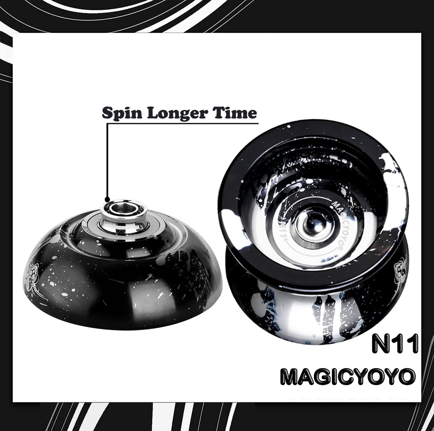 Magicyoyo Dual Purpose Yoyo N11 Responsive Yoyo For Kids, Professional Unresponsive Yoyo With Unresponsive Bearing For Advanced
