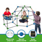 Matchaccino Construction Fort Building Kit - 85 Pieces With Storage Bag - Blue And Green Stem Building Kit Gift For Kids…