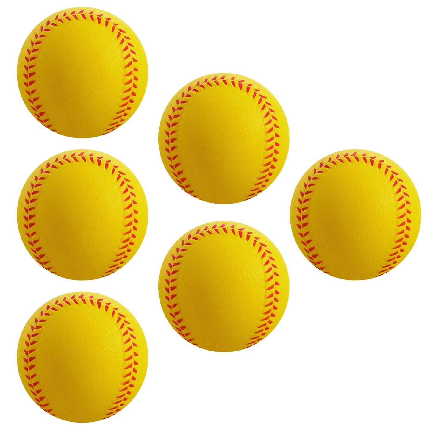 Baisidiwei Soft Baseballs, Foam Baseballs For Kids Teenager Players Training Balls 6 Pcs Foam Baseballs Training Balls For Hitti