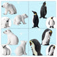 Eoivsh 12Pcs Plastic Polar Animals Toy Figures, Realistic Arctic Animal Figurines For Kids, Education Sea Creature Toys Set With Polar Bear Family Emperor Penguin Family Arctic Fox Wolf