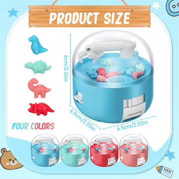 Meanplan Mini Claw Dinosaur Machine Toys Machine Prizes for Kids Figures Arcade Grabber Game Christmas Birthday Gifts Party Favo