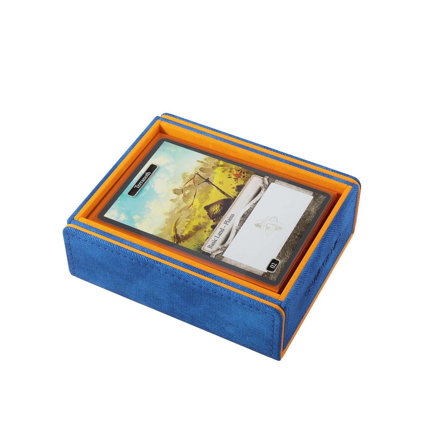 Gamegenic Token Keep - Premium Token Box For Safe Storage, Fits Dungeon 1100+ And Dungeon S 550+, Holds Tokens, Dice, And Cards, Fully Usable During Gameplay, Blue/Orange Color, Made